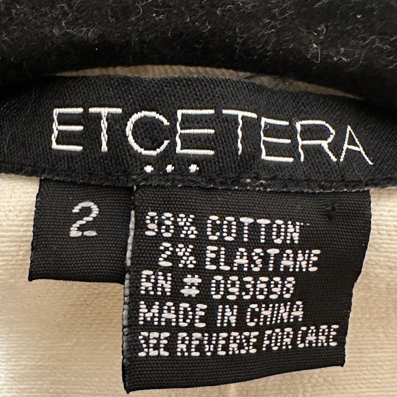 Etcetera woman’s  Cream Shirt Jacket - Picture 5 of 6